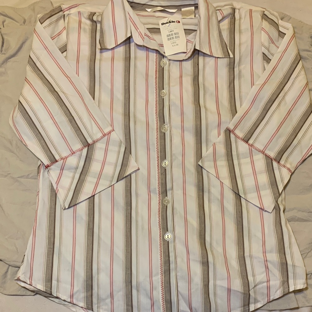 NWT Striped Button Down Shirt